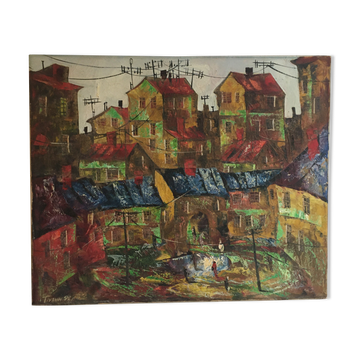 Oil on canvas Russian painter