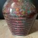 Large enameled vase