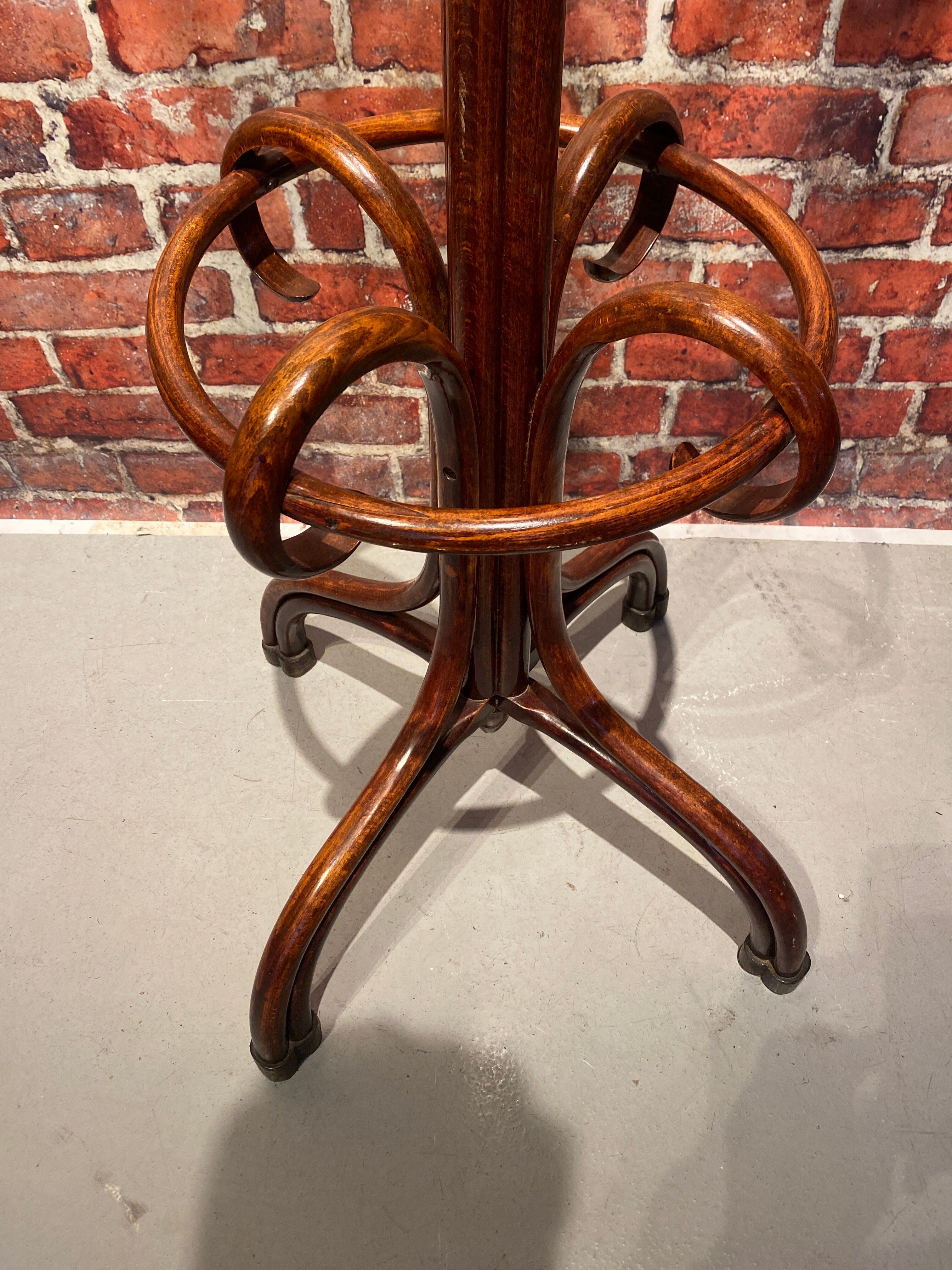 Wooden parrot coat rack