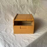 Old wooden filing box with shutter