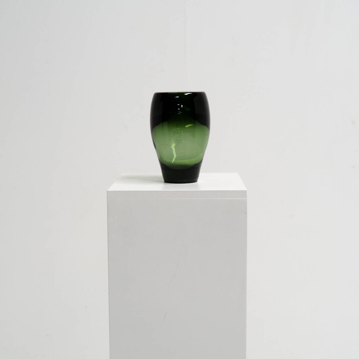 1930s Green Vase by Andries Copier for Glasfabriek Leerdam