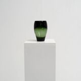 1930s Green Vase by Andries Copier for Glasfabriek Leerdam