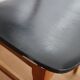 Lot de 6 chaises scandinaves skaï noir