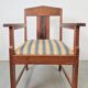 Art Deco Haagse School Armchairs in Oak and Ebony, 1920s, Set of 2