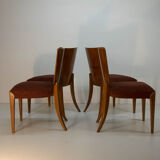 Art Deco Dining Chairs H-214 by Jindrich Halabala for UP Závody, Set of 4