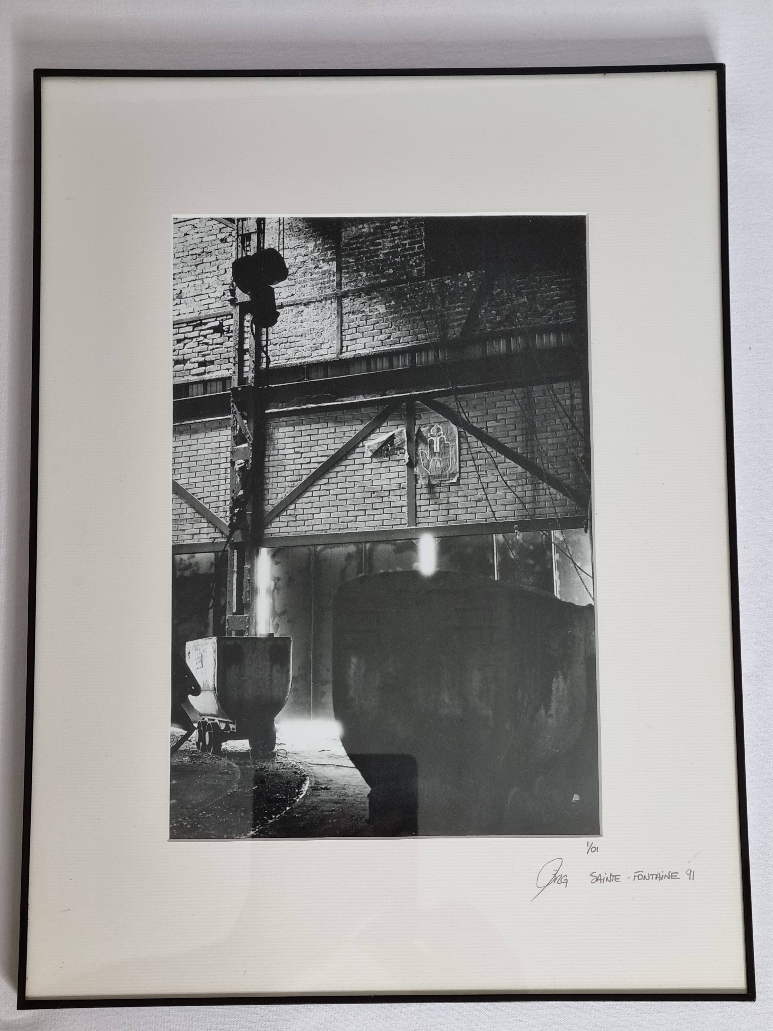 Industrial photography, disused factory, metallurgy, signed and numbered, 40 cm