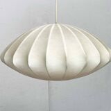 Mid-century modern Cocoon pendant lamp by Friedel Wauer for Goldkant Leuchten, Germany, 1960s.