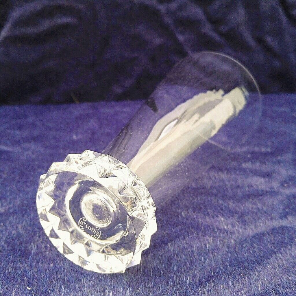 Crystal aperitif glass Saint Louis diamond model
