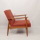 Scandinavian armchair in terracotta wool, 1970