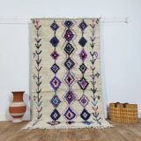 Handmade moroccan berber rug 217 x 117 cm