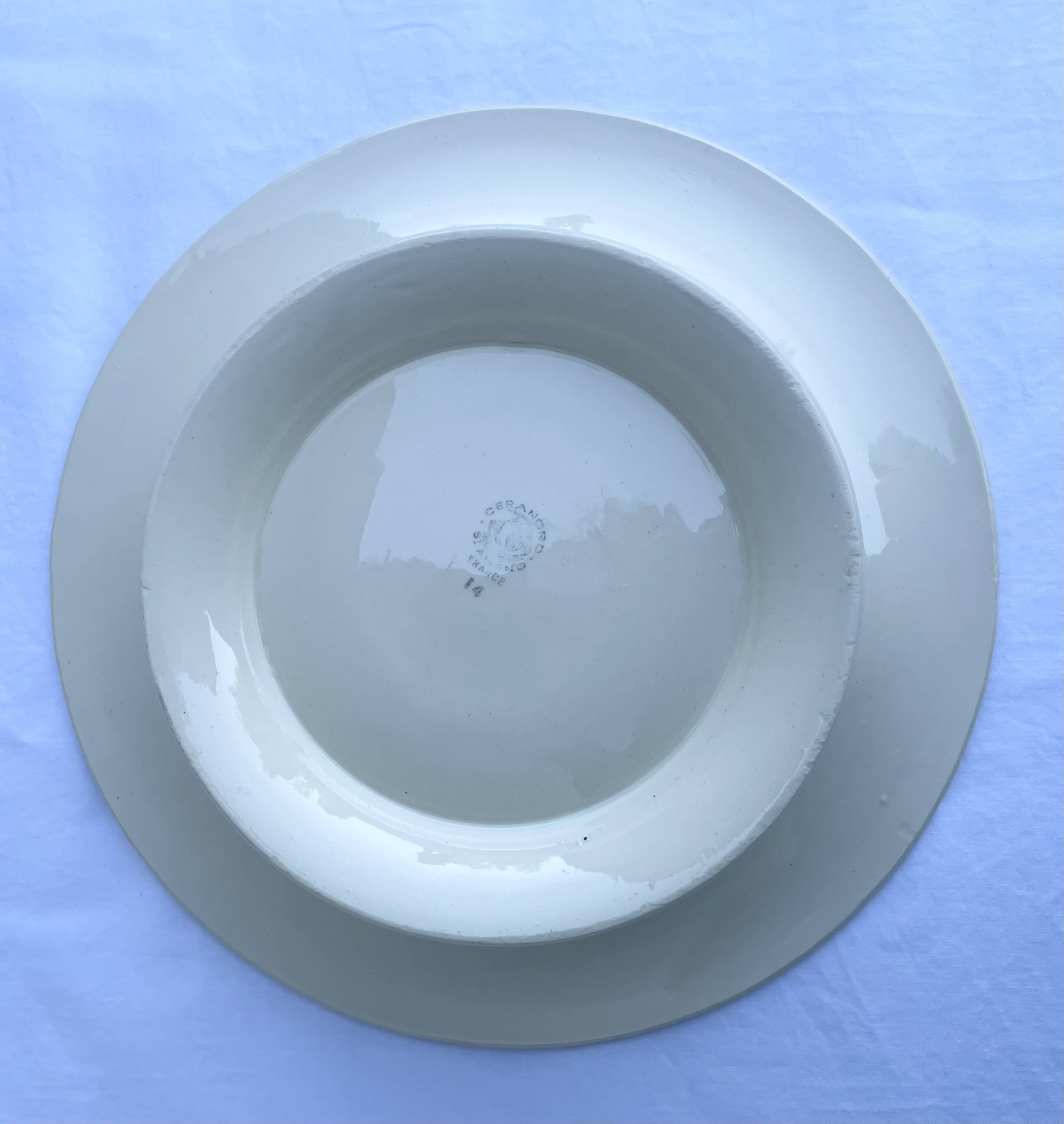 Ceranord St Amand pedestal plate model Nigeria 1920