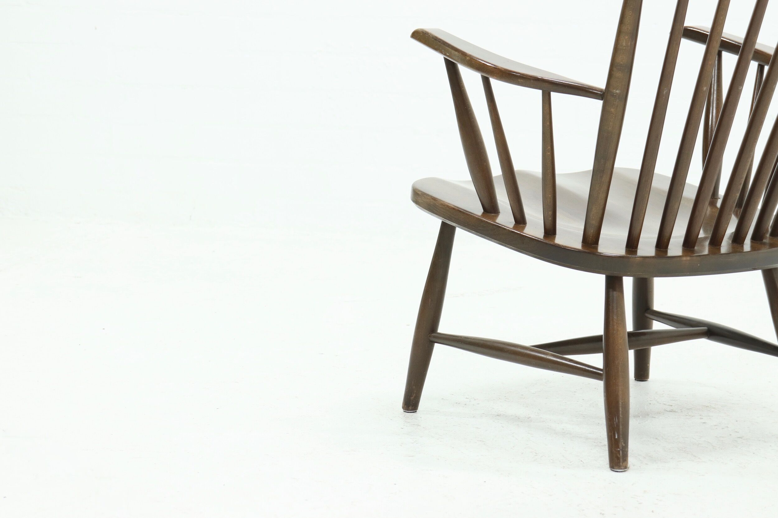 Scandinavian spindle back armchair 1960s