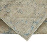 Hand-Knotted Persian Antique 1970s 210 cm x 294 cm Beige Wool Carpet