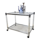 Vintage glass and chrome drinks trolley / tea trolley / side table