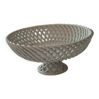 Braided ceramic basket