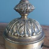 Lampe pied bronze laiton doré