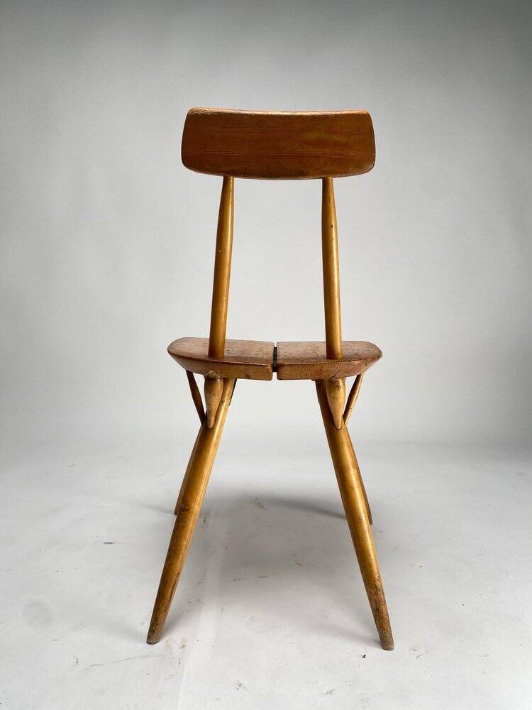 Set of Pirkka Dining Chairs attributed to Ilmari Tapiovaara for Laukaan Puu, Finland, 1950s