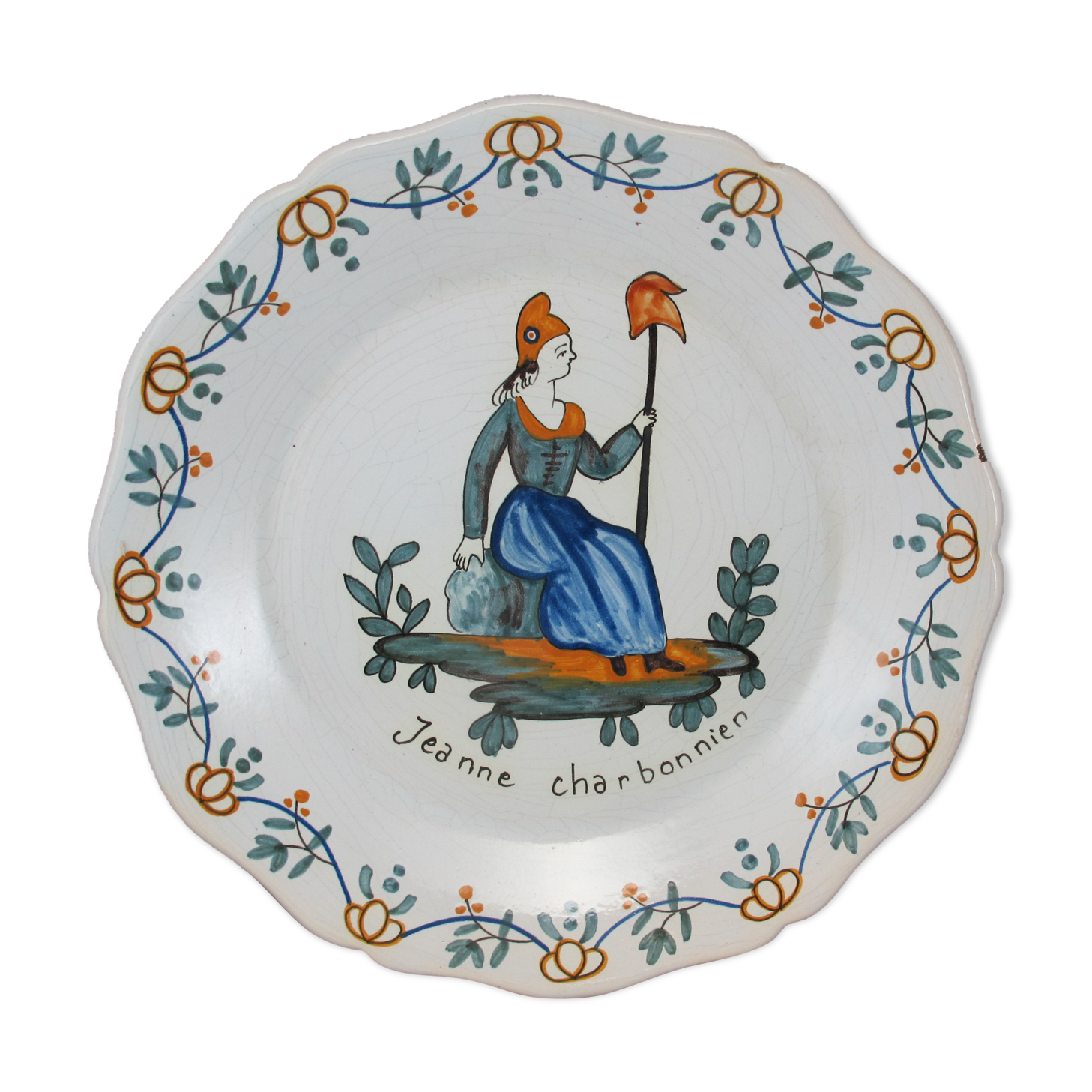 Assiette en faïence nevers n°3