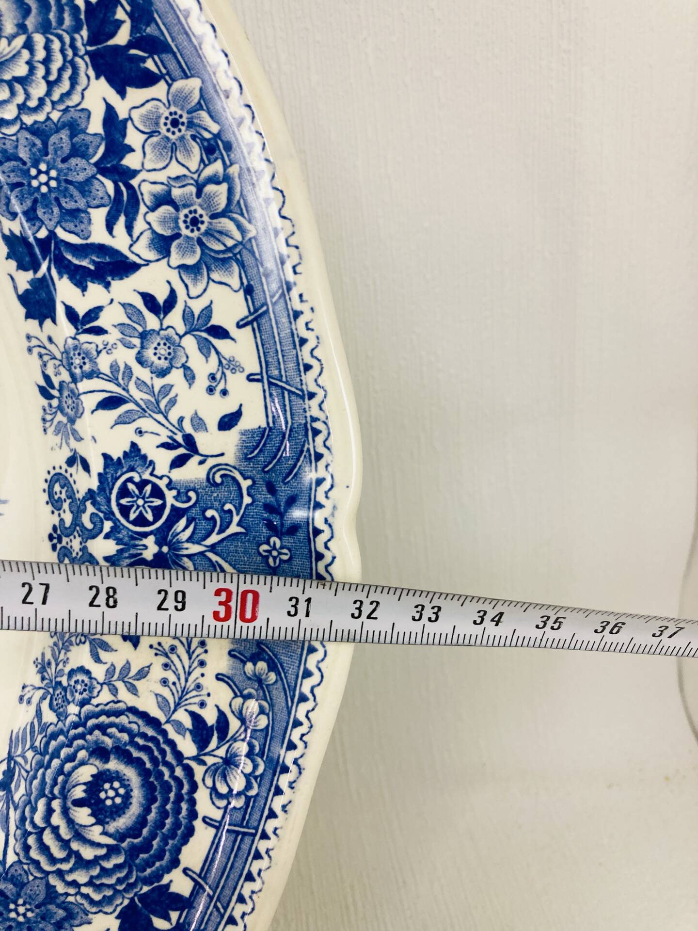 Large Deep Round Plate Villeroy and Boch Burgenland Model Blue