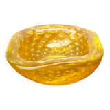 Vintage Italian Bullicante Glass Bowl from Murano
