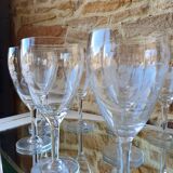 Lot of 11 crystal wine glasses