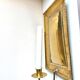 Large ScandiSca Vintage Brass Wall Candle holder  Sconce  height 34 cm