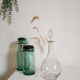 Carafe à vin ancienne en verre travaillé