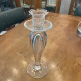 Paire bougeoirs en cristal St Louis