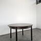 Table scandinave en placage de palissandre à allonge