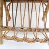 Side table in rattan