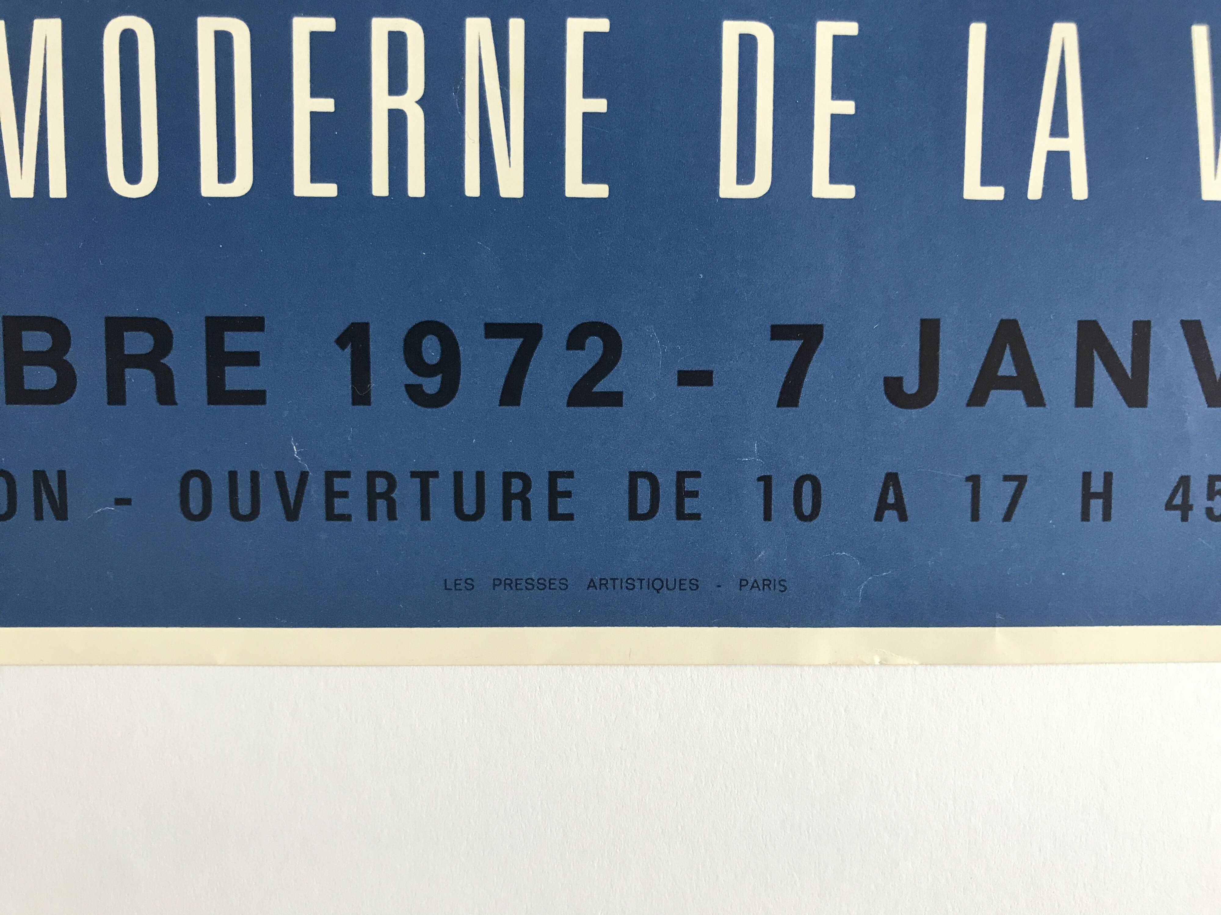 Tribute to Zadkine, Rodin Museum & Museum of Modern Art of the City of Paris, 1972-73