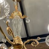 Three-light crystal chandelier