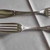 12 silver-plated dessert forks by Félix Frères