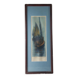 Old painting / print / engraving / lithograph, Georges Pierre Guinegaul