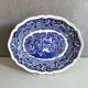 2 plats de service Mason’s Vista Blue – Faïence anglaise bleue et blanche