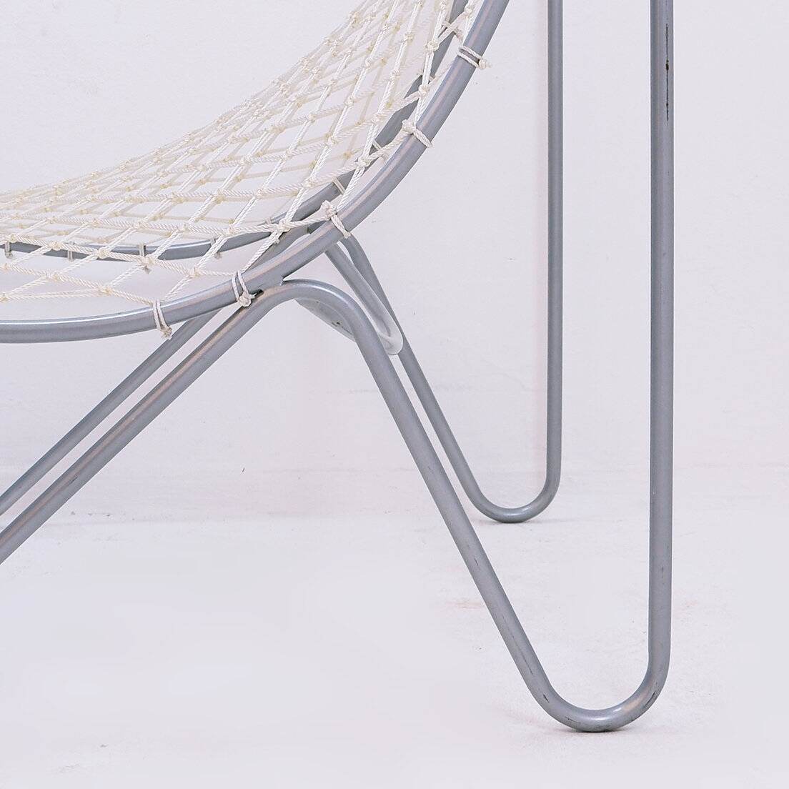 Vintage armchair - Metal and synthetic rope
