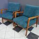 Fauteuil Knoll Antimot bleues années 1960