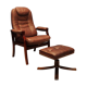 Mobel Team Fold-Out, Scandinavian leather armchair