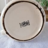 Digoin Sarreguemines earthenware pitcher
