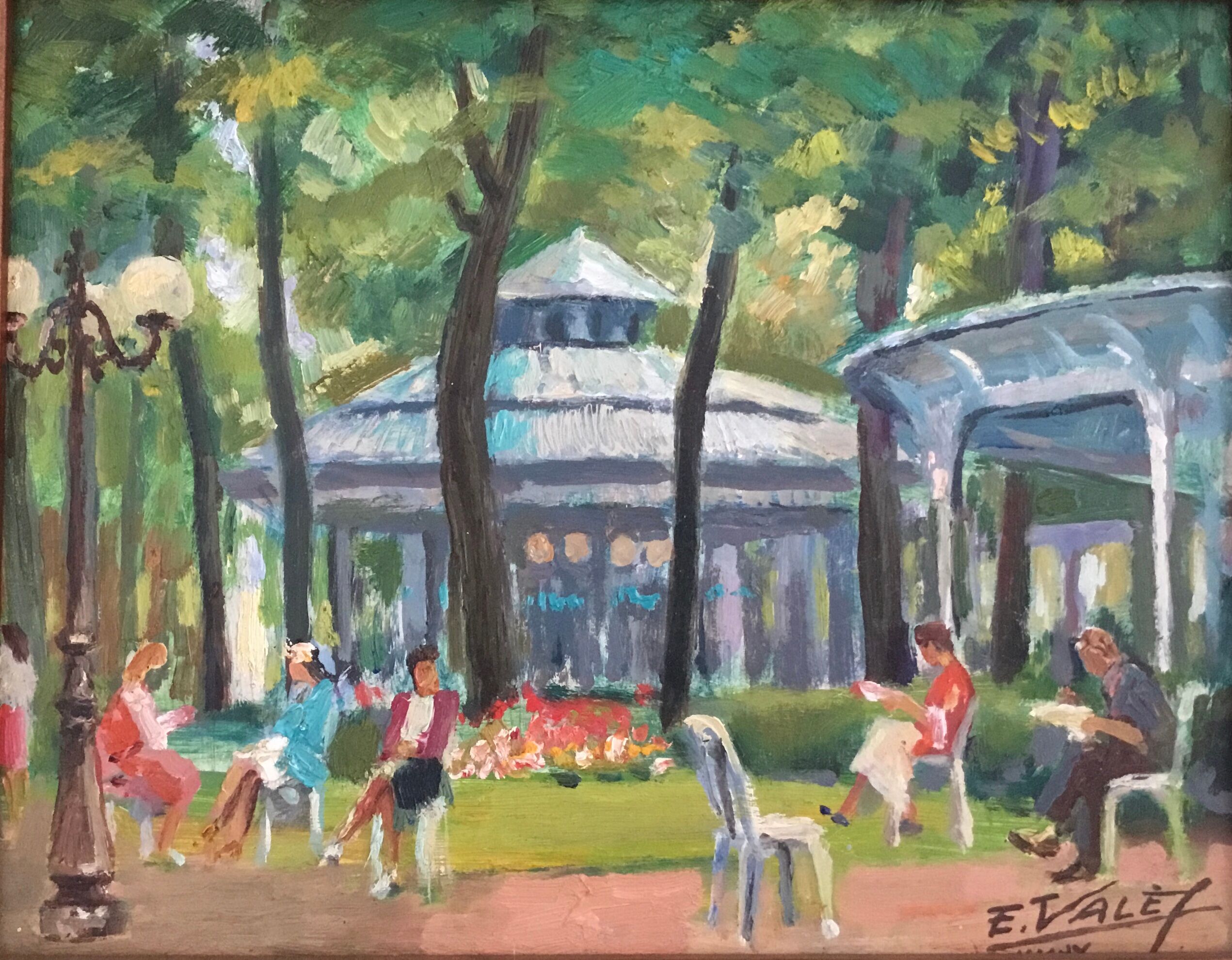 Frame with painting " In the Park "