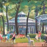 Frame with painting " In the Park "