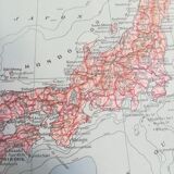 Old map of Japan from 1928