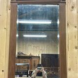 Early 20th century beech mirror - 143x92cm