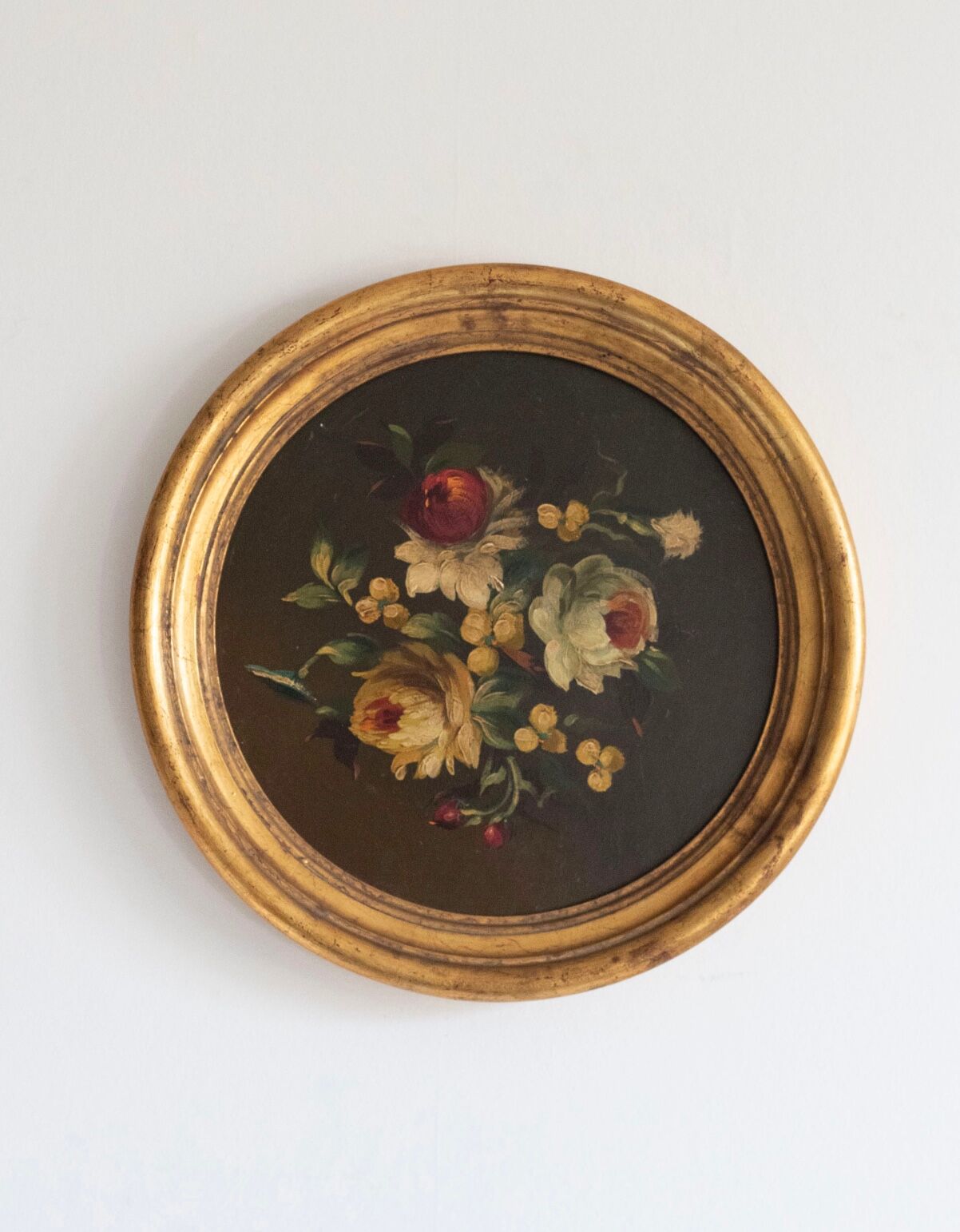Lot de 3 tableaux bouquet de fleurs