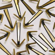 21x Crochet Mural Double in Brass Midcentury by Herta Baller, Vienna, Austria, 1950s