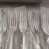 Set of 12 forks by Christofle