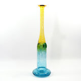 Glass vase wind pipes Bertil Vallien for Kosta Boda