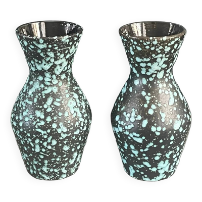 Paire de vases fat lava West Germany - Ref 931