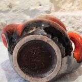 Saint-Paul-de-Vence red flamed earthenware vase circa 1970