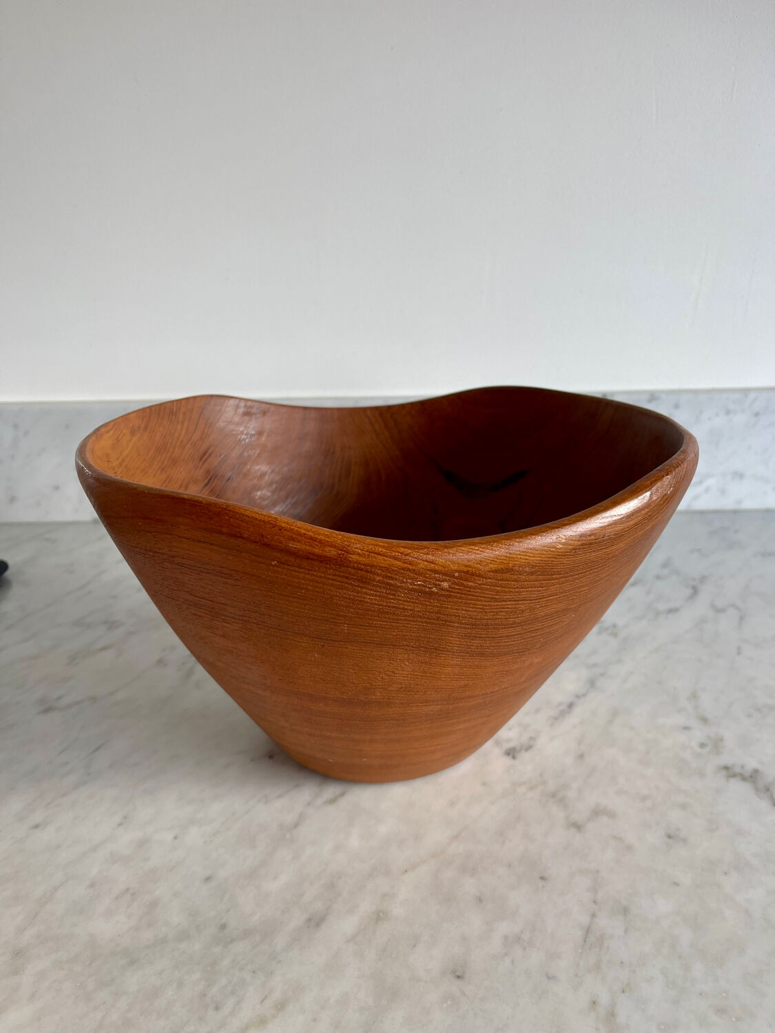 Vintage teak salad bowl